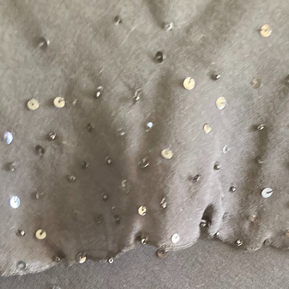 Spenser Jeremy Black Silk Camisole Layered Top with Sequence - EUC - Picture 4 of 5